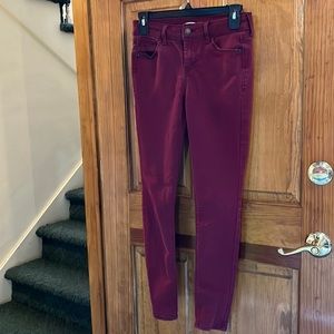 Old Navy Rockstar Super Skinny Cranberry Size 2 Cranberry Jeans